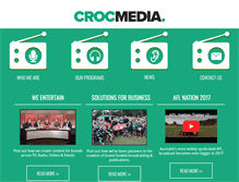 Tablet Screenshot of crocmedia.com.au
